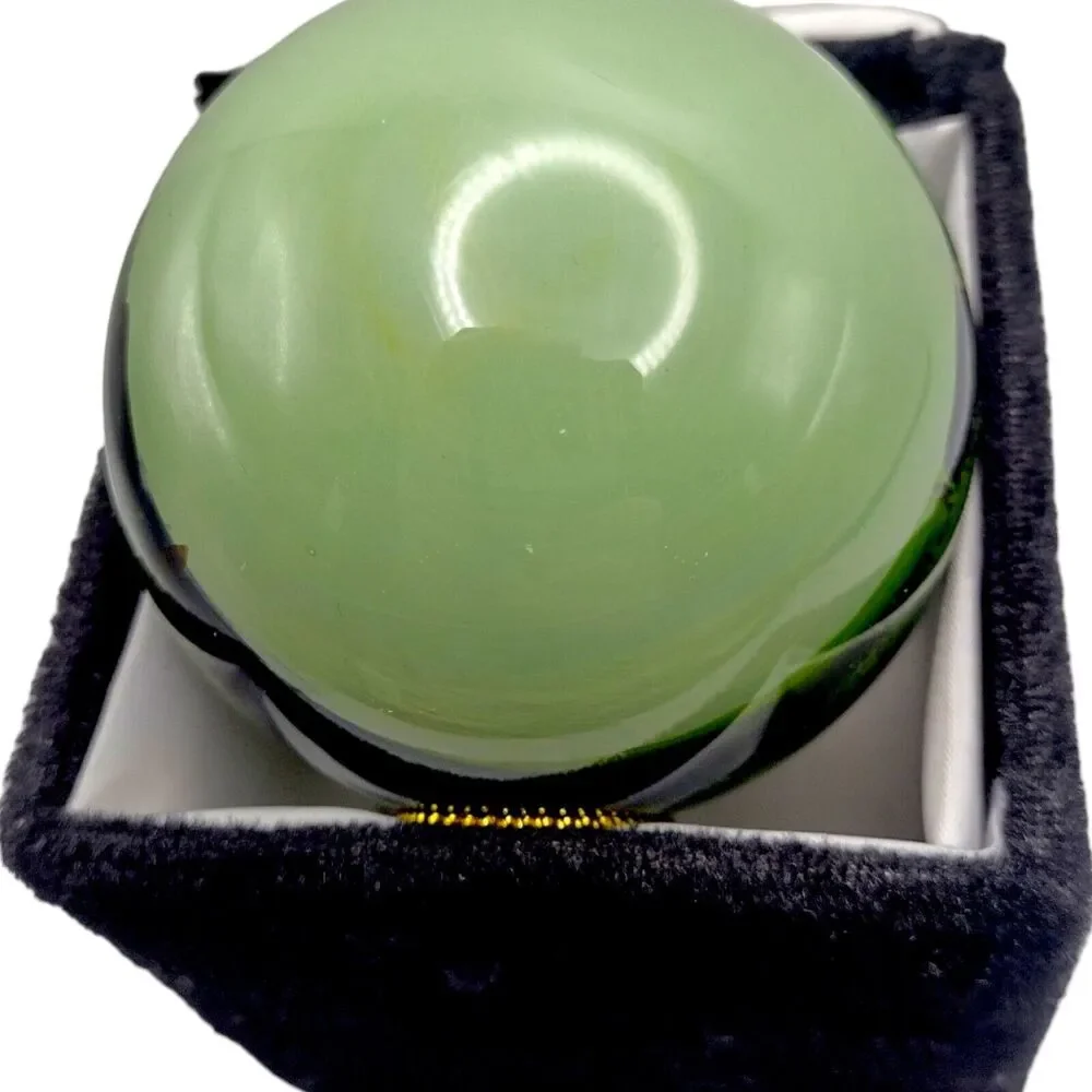 Vintage Louisville Reverse Painted Blown Glass Ball Ornament Art Studio Company - Picture 10 of 16